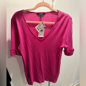 Never worn- new with tags- pink shirt